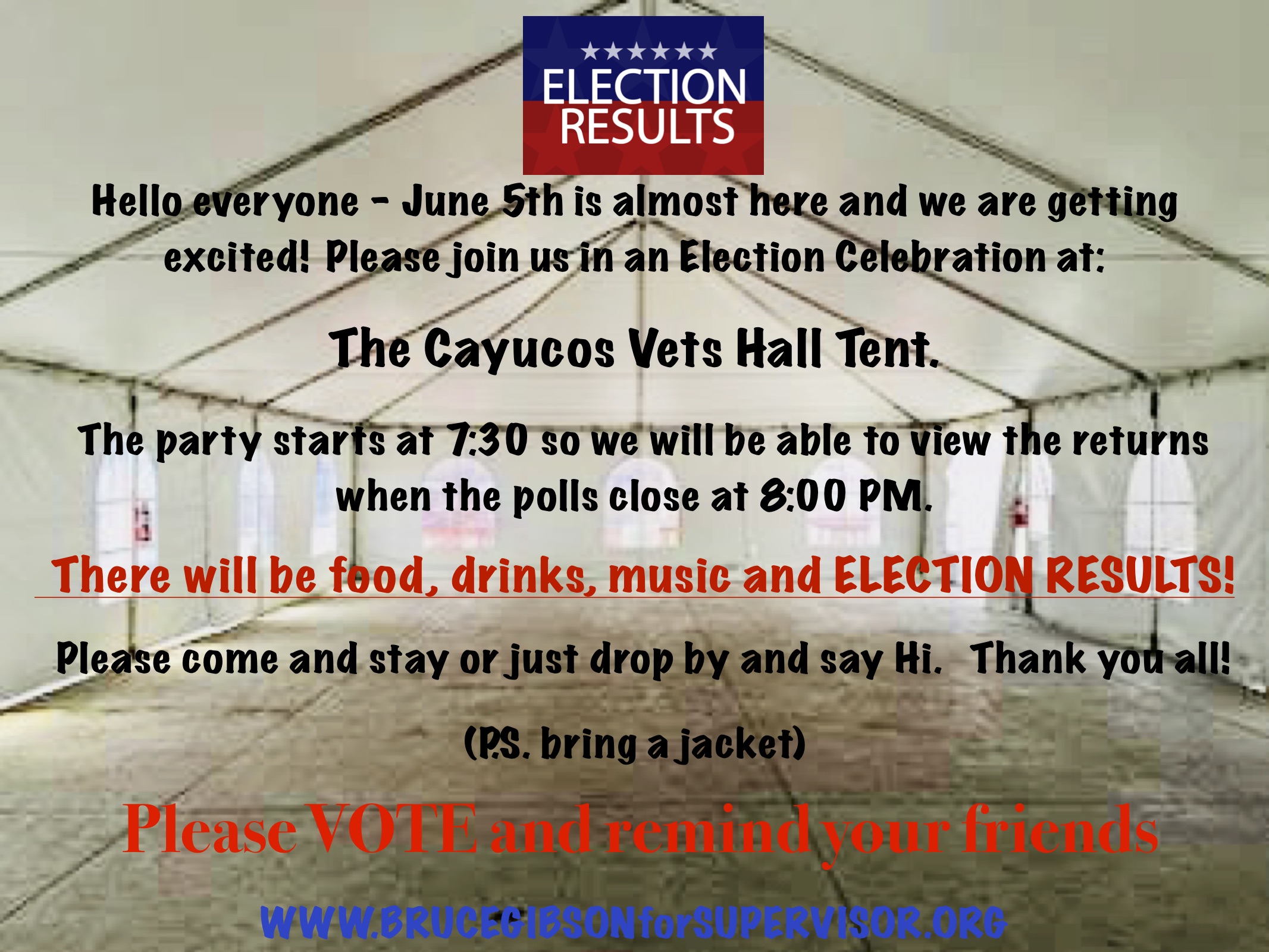 Victory Party invitation